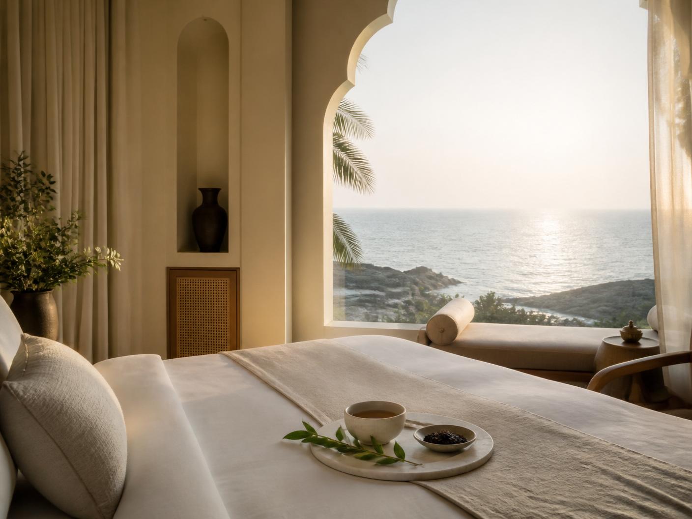 A quiet suite at an AIWO Healthcation retreat